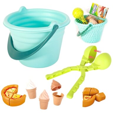 WOOPIE Smėlio žaidimų rinkinys FUN ICE CREAM Ledai 2in1 Sniego gniūžčių gamykla 15 el. WOOPIE Smėlio žaidimų rinkinys FUN ICE CREAM Ledai 2in1 Sniego gniūžčių gamykla 15 el.
