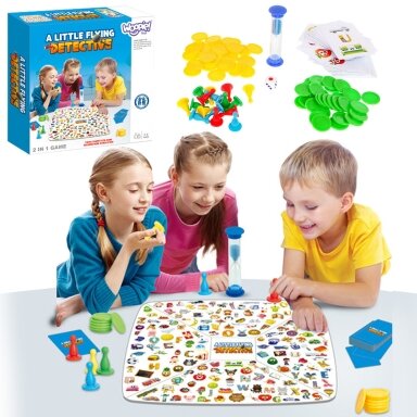WOOPIE stalo žaidimas 2in1 Mažasis detektyvas + Ludo
