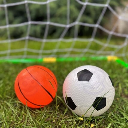 WOOPIE 2in1 rinkinys Krepšinis Futbolo vartai + kamuoliai 4