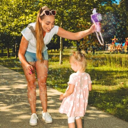 WOOPIE Astronautas muilo burbulų pūtimo aparatas rožinis 5