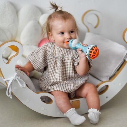 WOOPIE BABY Sensorinis žirafos barškutis, kramtukas su muzika Montessori 1 vnt. 3 WOOPIE BABY Sensorinis žirafos barškutis, kramtukas su muzika Montessori 1 vnt. 3