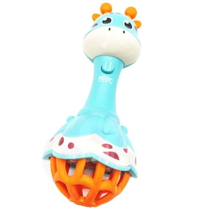 WOOPIE BABY Sensorinis žirafos barškutis, kramtukas su muzika Montessori 1 vnt. 8