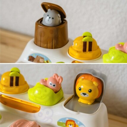WOOPIE BABY Edukacinis žaislas Iššokantys gyvūnėliai ZOO Pop Up 2