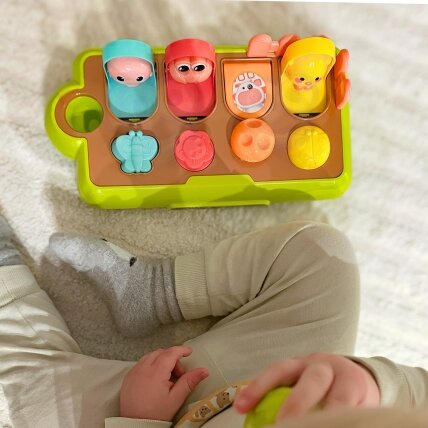 WOOPIE BABY edukacinis žaislas Iššokantys gyvūnėliai Linksmas ūkis POP-UP 6 WOOPIE BABY edukacinis žaislas Iššokantys gyvūnėliai Linksmas ūkis POP-UP 6
