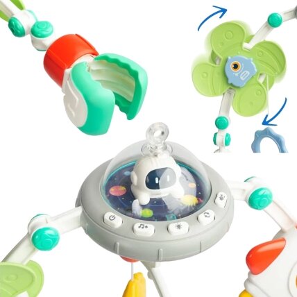 WOOPIE BABY Interaktyvus lankas su žaisliukais lovytei, grojantis lopšines 6