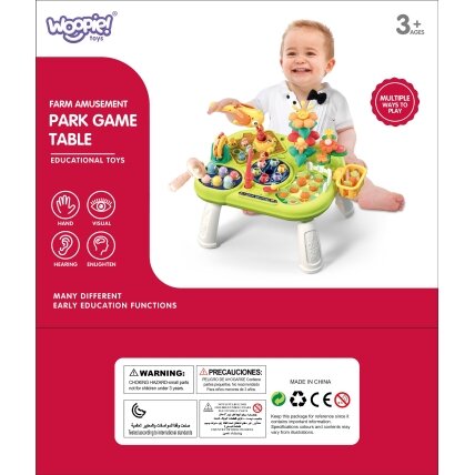 WOOPIE BABY Interaktyvus edukacinis daugiafunkcis staliukas 8in1 Montessori 12
