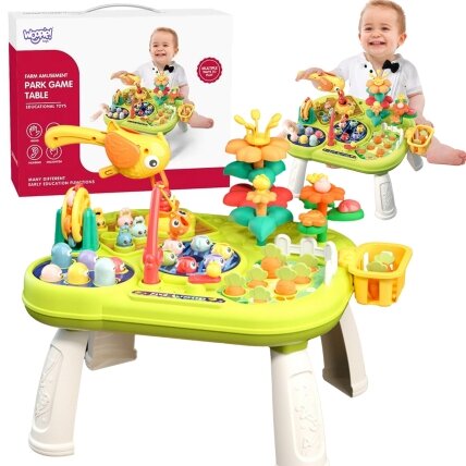 WOOPIE BABY Interaktyvus edukacinis daugiafunkcis staliukas 8in1 Montessori
