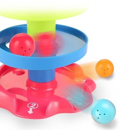 WOOPIE BABY Kamuoliukų trasa Kulodrom Rinkinys Spiralė + 3 kamuoliukai 3 WOOPIE BABY Kamuoliukų trasa Kulodrom Rinkinys Spiralė + 3 kamuoliukai 3