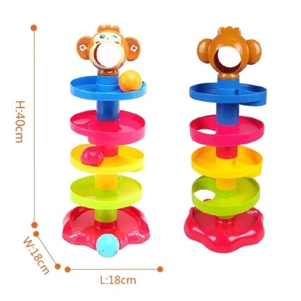 WOOPIE BABY Kamuoliukų trasa Kulodrom Rinkinys Spiralė + 3 kamuoliukai 5 WOOPIE BABY Kamuoliukų trasa Kulodrom Rinkinys Spiralė + 3 kamuoliukai 5