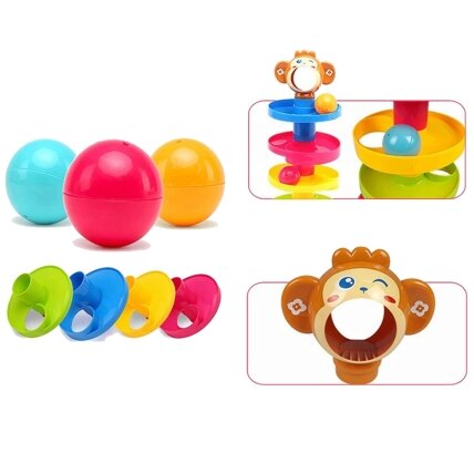 WOOPIE BABY Kamuoliukų trasa Kulodrom Rinkinys Spiralė + 3 kamuoliukai 7 WOOPIE BABY Kamuoliukų trasa Kulodrom Rinkinys Spiralė + 3 kamuoliukai 7