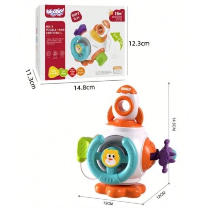 WOOPIE BABY Kosminis raketos kamuolys 6in1 Montessori 18m+ 4 WOOPIE BABY Kosminis raketos kamuolys 6in1 Montessori 18m+ 4