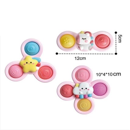 WOOPIE BABY Kosminis Spinner Pop-it sensorinis žaislas, keičiami 3 vnt., rožinis. 8 WOOPIE BABY Kosminis Spinner Pop-it sensorinis žaislas, keičiami 3 vnt., rožinis. 8