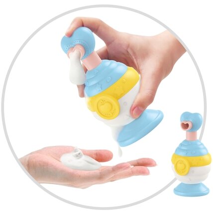 WOOPIE BABY vonios žaislai Puodelis + Ančiukas + Muilo dozatorius Rinkinys 2 WOOPIE BABY vonios žaislai Puodelis + Ančiukas + Muilo dozatorius Rinkinys 2