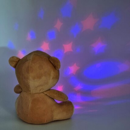 WOOPIE BABY Minkštas migdytojas-projektorius 2in1 Meškiukas – 10 lopšinių 1