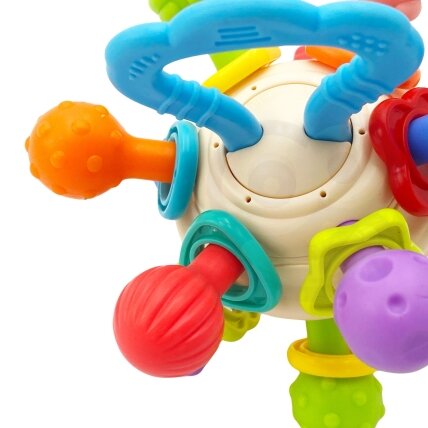WOOPIE BABY Minkštas barškutis 2in1 kramtukas sensorinis žaislas kūdikiams 0m+ 10 WOOPIE BABY Minkštas barškutis 2in1 kramtukas sensorinis žaislas kūdikiams 0m+ 10