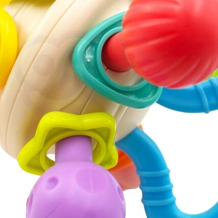 WOOPIE BABY Minkštas barškutis 2in1 kramtukas sensorinis žaislas kūdikiams 0m+ 11 WOOPIE BABY Minkštas barškutis 2in1 kramtukas sensorinis žaislas kūdikiams 0m+ 11