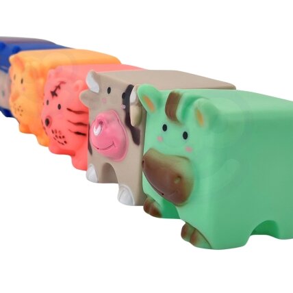 WOOPIE BABY sensoriniai kaladėliai „Gyvūnėliai“ – spaudžiama dėlionė + garsas, 6 el. 5 WOOPIE BABY sensoriniai kaladėliai „Gyvūnėliai“ – spaudžiama dėlionė + garsas, 6 el. 5