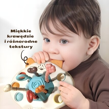 WOOPIE BABY Montessori sensorinis žaislas – kramtukas, barškutis, daugiafunkcis lapinas 3 WOOPIE BABY Montessori sensorinis žaislas – kramtukas, barškutis, daugiafunkcis lapinas 3