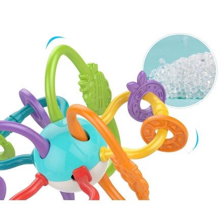 WOOPIE BABY sensorinis žaislas barškutis kramtukas 2in1 5