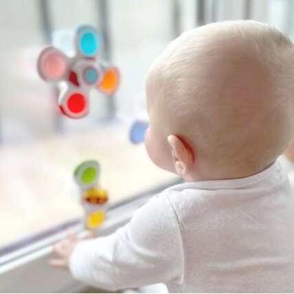 WOOPIE BABY Spinner sensorinis žaislas Raketa Ateivis UFO 3 vnt. 1
