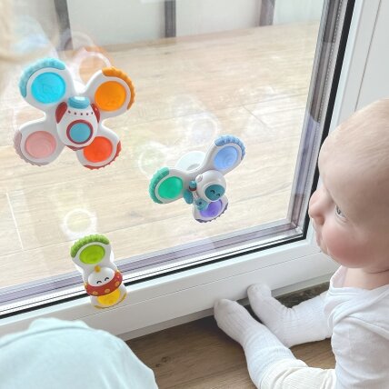 WOOPIE BABY Spinner sensorinis žaislas Raketa Ateivis UFO 3 vnt. 3