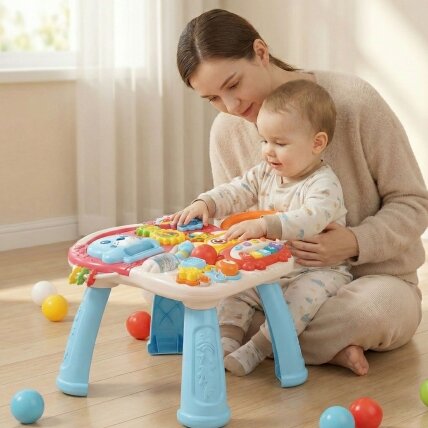 WOOPIE BABY stumdukas–vaikštynė, edukacinis staliukas, paspirtukas, ežiukas 4in1 2