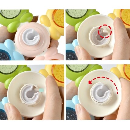 WOOPIE BABY Spinner sensorinis žaislas Bitė Viščiukas Triušis Keičiami 3 vnt. 5 WOOPIE BABY Spinner sensorinis žaislas Bitė Viščiukas Triušis Keičiami 3 vnt. 5