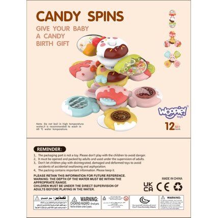 WOOPIE BABY Spinner sensorinis žaislas Bitė Viščiukas Triušis Keičiami 3 vnt. 9 WOOPIE BABY Spinner sensorinis žaislas Bitė Viščiukas Triušis Keičiami 3 vnt. 9