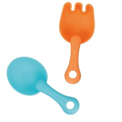 WOOPIE BABY Rinkinys: sulankstomas kibirėlis su grėbliukais, kastuvėliu ir formelėmis, mėlynas 4 WOOPIE BABY Rinkinys: sulankstomas kibirėlis su grėbliukais, kastuvėliu ir formelėmis, mėlynas 4