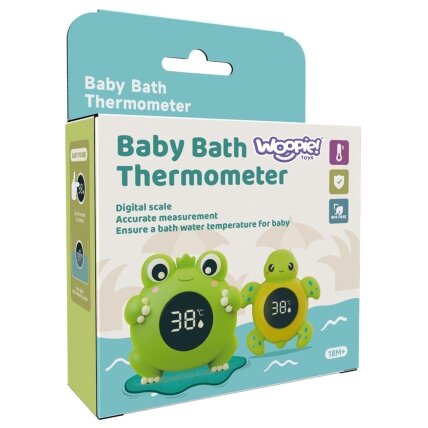 WOOPIE BABY 2in1 maudynių termometras vandens ir patalpos temperatūrai matuoti Vėžliukas 7