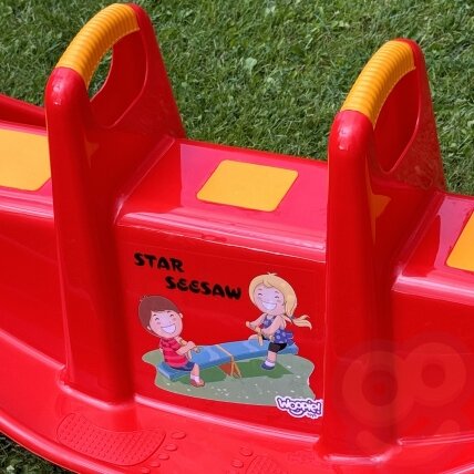 WOOPIE Daugiafunkcis supamasis STAR Balansinės sūpynės Raudonas 2 WOOPIE Daugiafunkcis supamasis STAR Balansinės sūpynės Raudonas 2