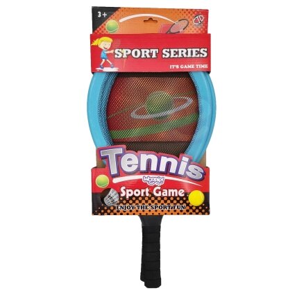 WOOPIE Didelės teniso ir badmintono raketės vaikams rinkinys + kamuoliukas ir plunksniukas 8