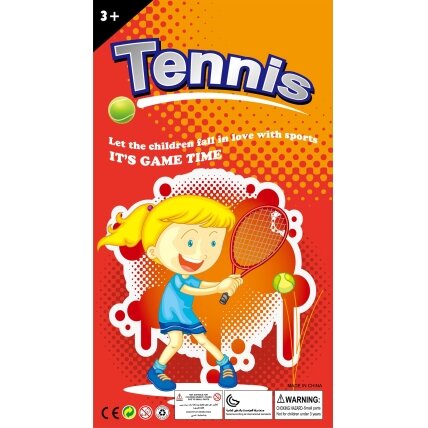 WOOPIE Didelės teniso ir badmintono raketės vaikams rinkinys + kamuoliukas ir plunksnelė 6