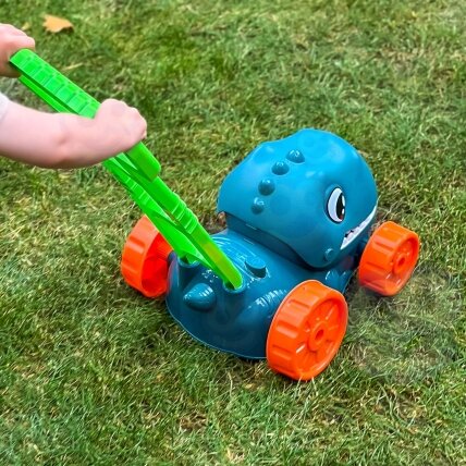 WOOPIE Sodo žoliapjovė Dino muilo burbulams dinozauras + skystis 5 WOOPIE Sodo žoliapjovė Dino muilo burbulams dinozauras + skystis 5