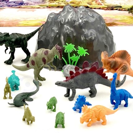 WOOPIE Dinozaurų figūrėlių rinkinys 34 vnt. 3 WOOPIE Dinozaurų figūrėlių rinkinys 34 vnt. 3