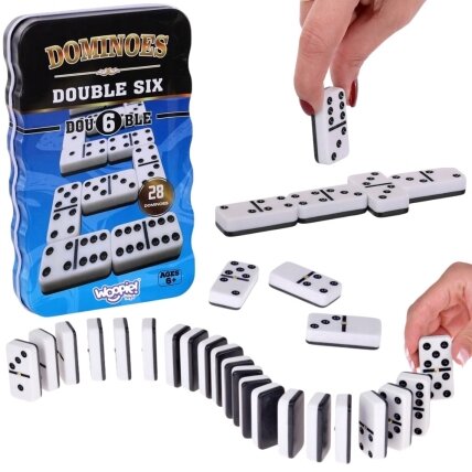 WOOPIE Domino klasikinis loginis žaidimas 28 kaladėlės WOOPIE Domino klasikinis loginis žaidimas 28 kaladėlės