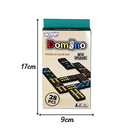 WOOPIE Domino loginis šeimos žaidimas 28 kaladėlės 3