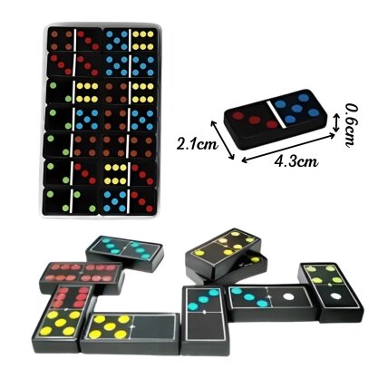 WOOPIE Domino loginis šeimos žaidimas 28 kaladėlės 4 WOOPIE Domino loginis šeimos žaidimas 28 kaladėlės 4