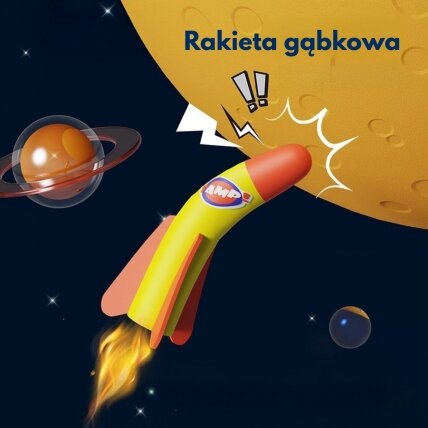 WOOPIE Dvigubas putplasčio raketų paleidimo įrenginys 6 vnt. 2
