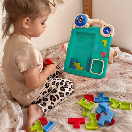 WOOPIE Dvipusė piešimo lenta ir žaidimas Tetris 2in1 2