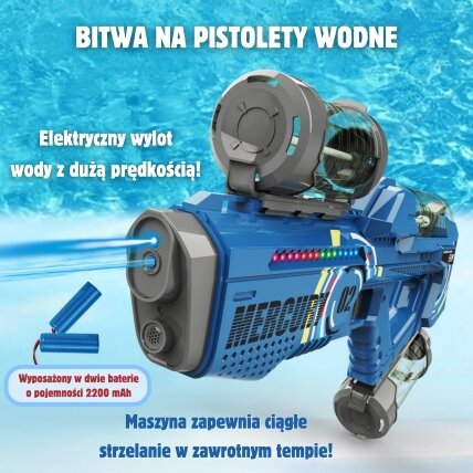WOOPIE Elektrinis automatinis vandens pistoletas Merkury 1 WOOPIE Elektrinis automatinis vandens pistoletas Merkury 1