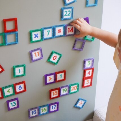 WOOPIE Erdvinės magnetinės kaladėlės Skaičių mokymasis 70 elementų 3