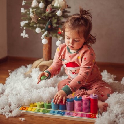 WOOPIE GREEN Montessori dėlionė skaičiavimo ir spalvų mokymuisi 56 el. 1 WOOPIE GREEN Montessori dėlionė skaičiavimo ir spalvų mokymuisi 56 el. 1