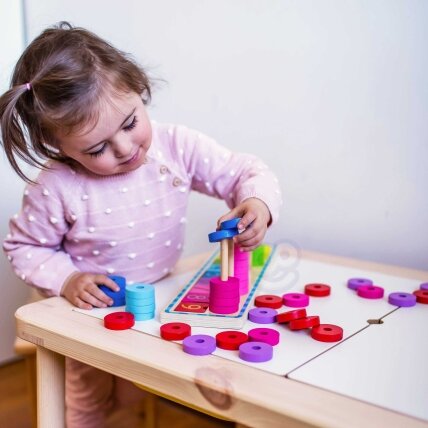 WOOPIE GREEN Montessori dėlionė skaičiavimo ir spalvų mokymuisi 56 el. 9 WOOPIE GREEN Montessori dėlionė skaičiavimo ir spalvų mokymuisi 56 el. 9