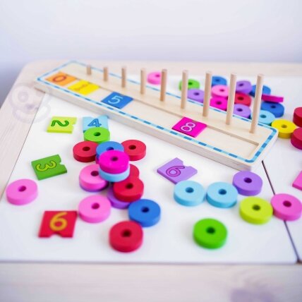 WOOPIE GREEN Montessori dėlionė skaičiavimo ir spalvų mokymuisi 56 el. 14 WOOPIE GREEN Montessori dėlionė skaičiavimo ir spalvų mokymuisi 56 el. 14