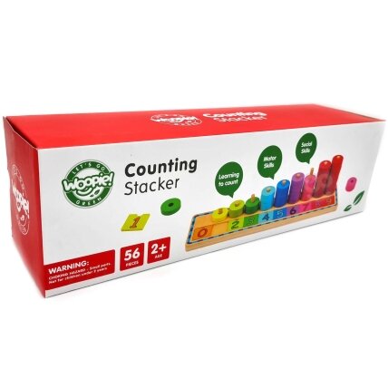 WOOPIE GREEN Montessori dėlionė skaičiavimo ir spalvų mokymuisi 56 el. 16 WOOPIE GREEN Montessori dėlionė skaičiavimo ir spalvų mokymuisi 56 el. 16