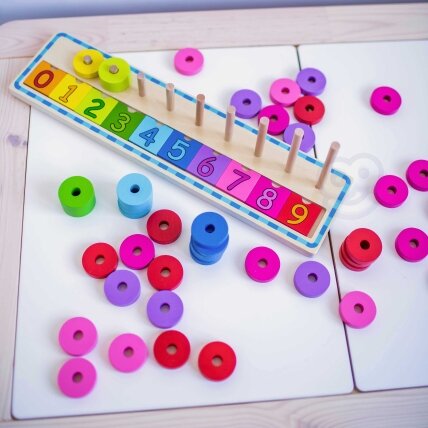 WOOPIE GREEN Montessori dėlionė skaičiavimo ir spalvų mokymuisi 56 el. 7 WOOPIE GREEN Montessori dėlionė skaičiavimo ir spalvų mokymuisi 56 el. 7