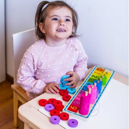 WOOPIE GREEN Montessori dėlionė skaičiavimo ir spalvų mokymuisi 56 el. 6 WOOPIE GREEN Montessori dėlionė skaičiavimo ir spalvų mokymuisi 56 el. 6