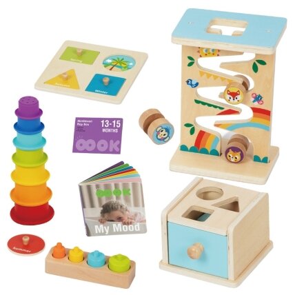 WOOPIE GREEN Dėžutė Box 6in1 13-15m Montessori edukacinė sensorinė FSC 7 WOOPIE GREEN Dėžutė Box 6in1 13-15m Montessori edukacinė sensorinė FSC 7