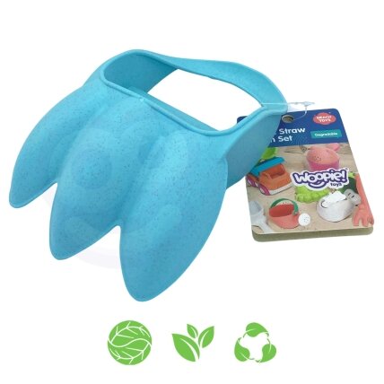 WOOPIE GREEN Smėlio grėbliukai–kastuvėlis BIODEGRADUOJAMA ORGANINĖ MEDŽIAGA